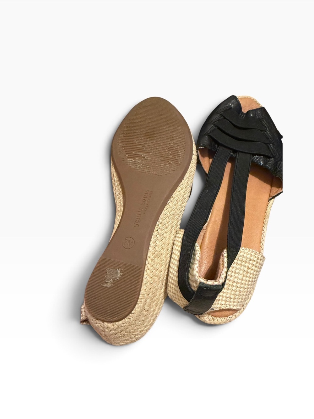 Gentle Souls Luci Wedge Sandal Leather size 7 - Picture 5 of 6